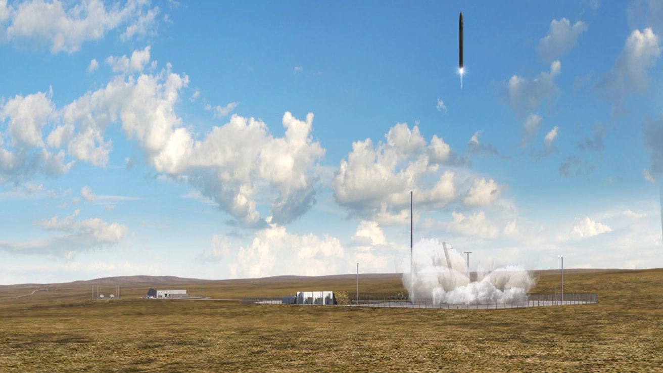 CGI of the UK's first vertical launch site due to be based in the Scottish Highlands (NORR / Highlands and Islands Enterprise)