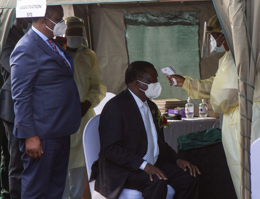 President Mnangagwa Receives Covid-19 Vaccine