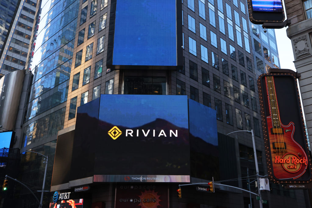 US electric truck maker Rivian has recalled most of its production due to a possible technical issue.  (Photo by Michael M. Santiago/Getty Images)