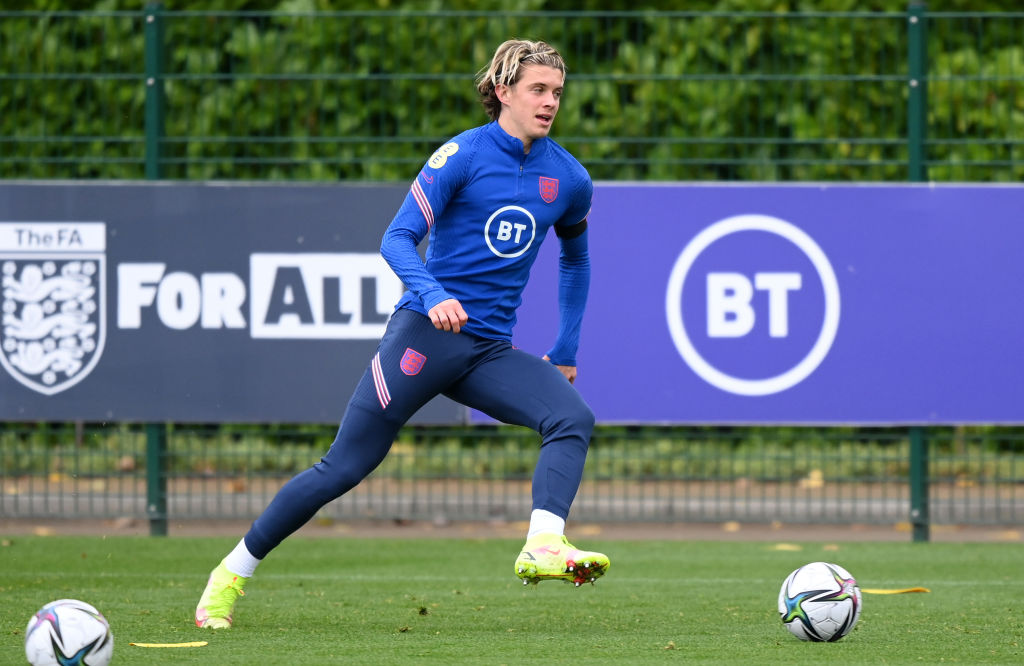 Conor Gallagher of Palace and Chelsea could make his debut appearance for Gareth Southgate's England on Monday. 