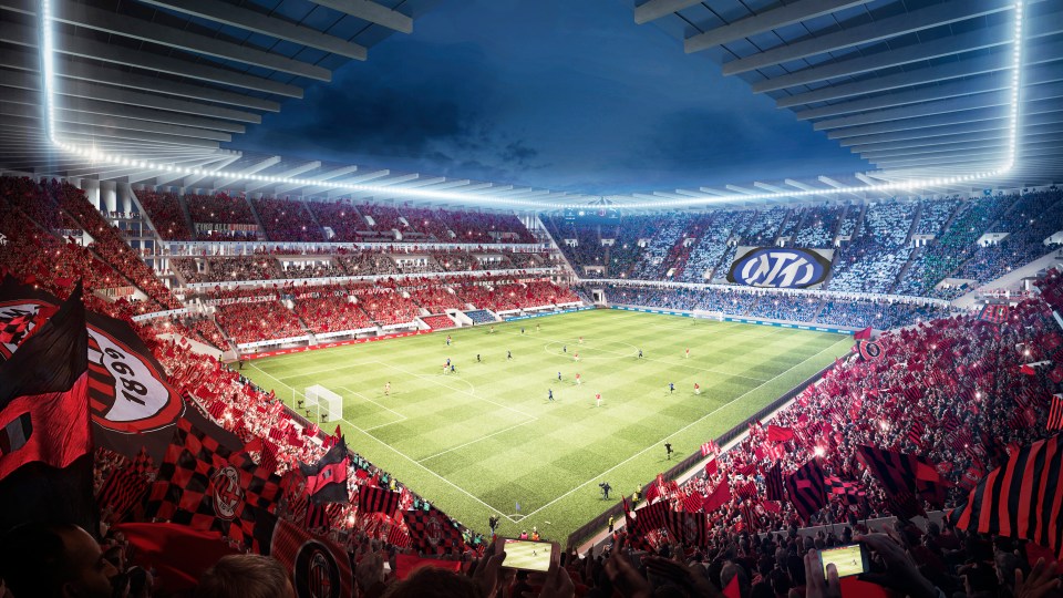 The new stadium will be shared by the city's two clubs, AC Milan and Inter Milan