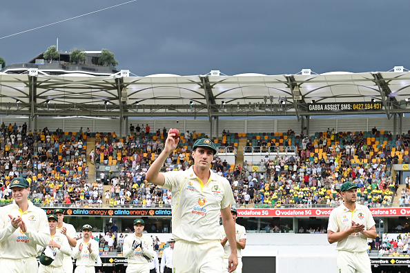 Cummins took five wickets as England were bowled out on day one of the first Ashes Test