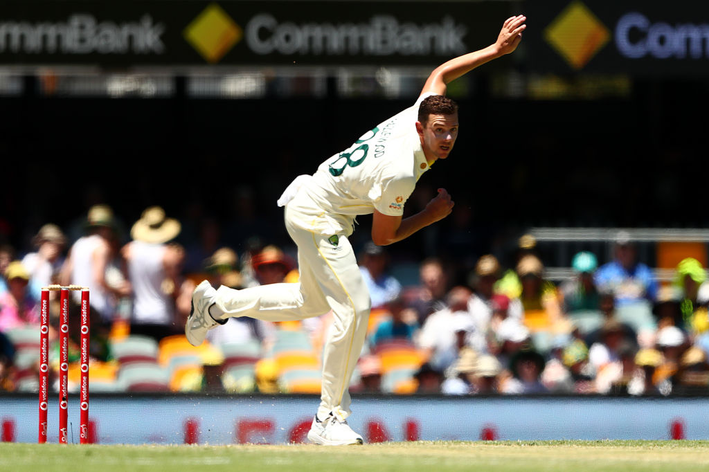 Josh Hazlewood of Australia will miss the second Ashes test through injury. 