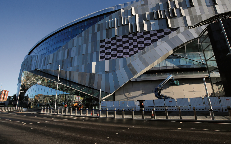 The new Spurs stadium near Tottenham Hale