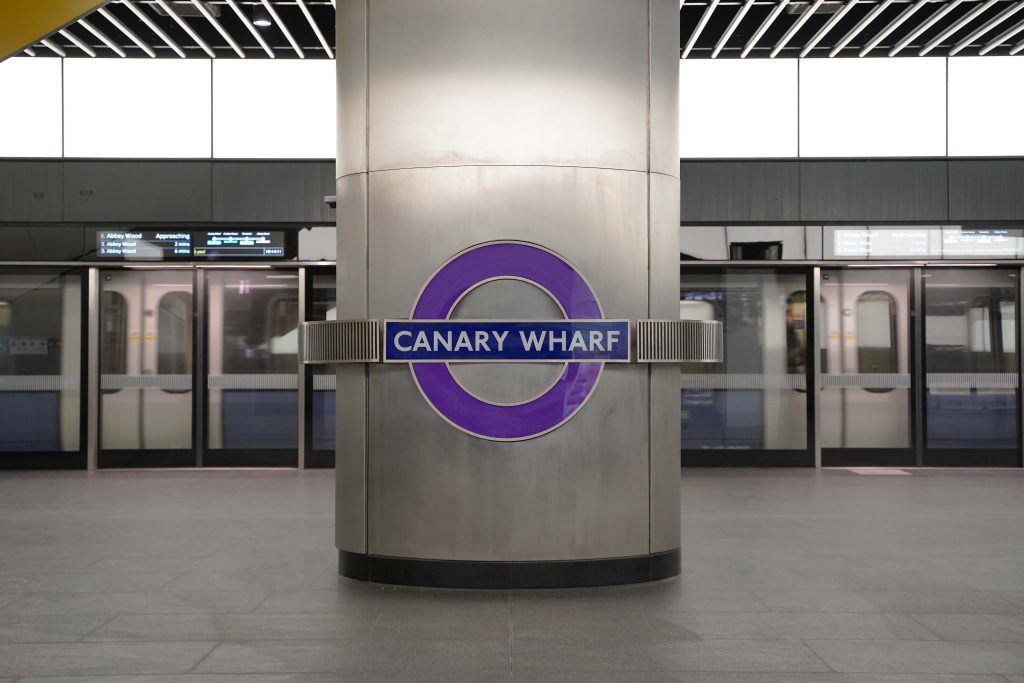 Passenger demand at Canary Wharf is 90 per cent of the way back on weekdays, according to new data. (Photo/TfL)