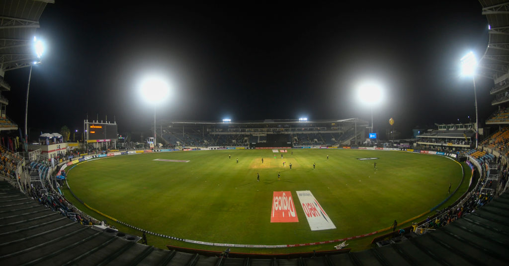 KINGSTON, JAMAICA - SEPTEMBER 18: In this handout image provided by CPL T20, General view of Sabina Park during match 15 of the Hero Caribbean Premier League between Jamaica Tallawahs and Guyana Amazon Warriors at Sabina Park on September 18, 2019 in Kingston, Jamaica. (Photo by Randy Brooks - CPL T20/CPL T20 via Getty Images)