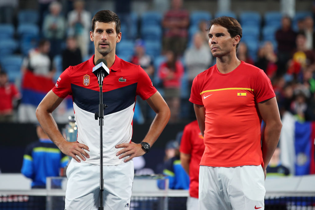 Nadal (right) says Djokovic's Australian visa row is a mess of his own making