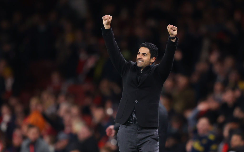 Arteta has steered his new-look Arsenal into the Premier League top four, exceeding expectations