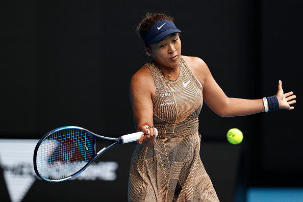 Naomi Osaka won on her return to tennis after a four-month spell away from the sport.