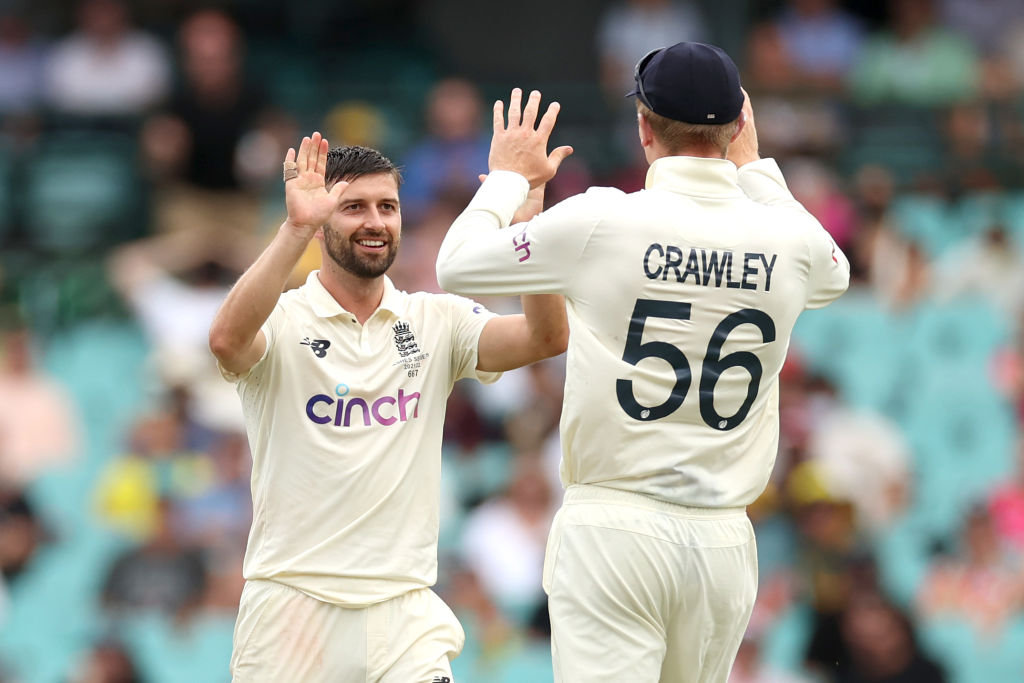 Mark Wood took one wicket as England restricted Australia to 126-3 on day one of the fourth Ashes Test