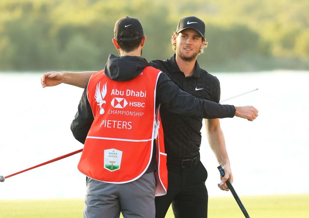 Thomas Pieters won his second title in three months at the Abu Dhabi HSBC Championship on Sunday