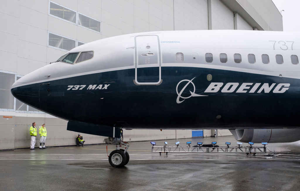 Boeing Unveils Is First 737 MAX 7 Passenger Aircraft At Renton Factory