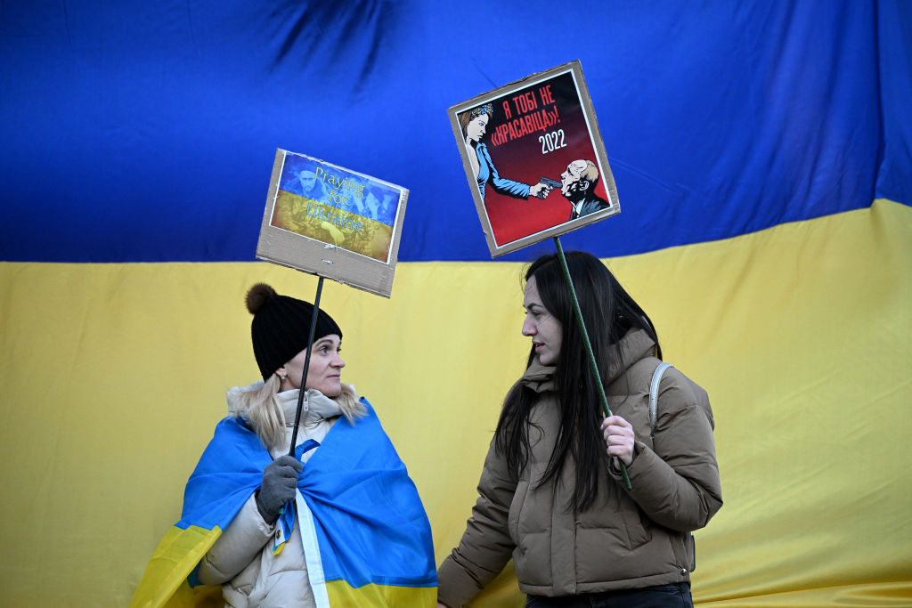 Protests In London Over Russian Invasion Of Ukraine