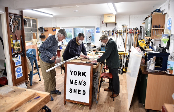 The Men's Shed movement aims to combat loneliness. (Photo by Nathan Stirk/Getty Images)