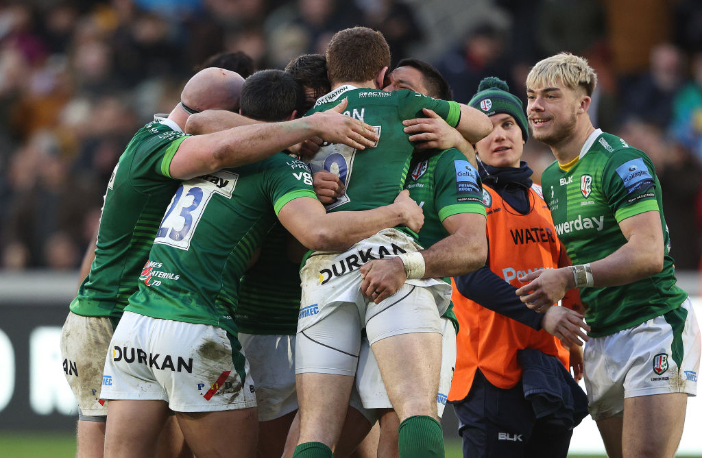 London Irish beat Saracens on Saturday in the Premiership to launch an attack on the top four places.