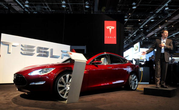 Tesla released its first fully-electric car in 2008. (Photo by Bryan Mitchell/Getty Images)