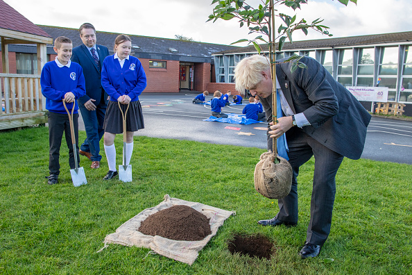 Boris Johnson Visits A School In Northern Ireland
