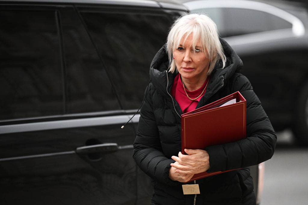 Nadine Dorries introduce the final Online Safety Bill last week. (Photo by Leon Neal/Getty Images)
