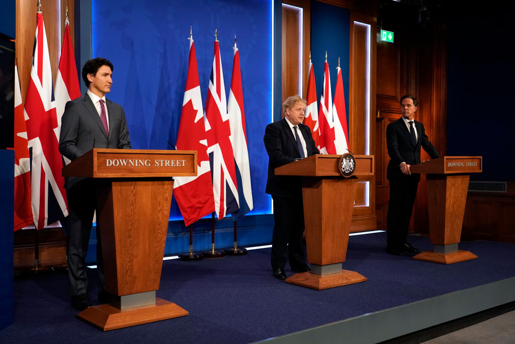 British PM Hosts Canadian And Dutch Counterparts