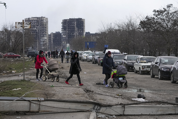 Evacuations from Mariupol in Ukraine