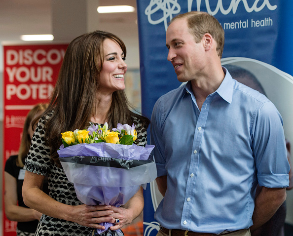 HARROW, UNITED KINGDOM - OCTOBER 10:  Prince William, Duke of Cambridge and Catherine, Duchess of Cambridge attend an event hosted by Mind, at Harrow College to mark World Mental Health Day on October 10, 2015 in Harrow, England. (Photo by Arthur Edwards - WPA Pool /Getty Images)