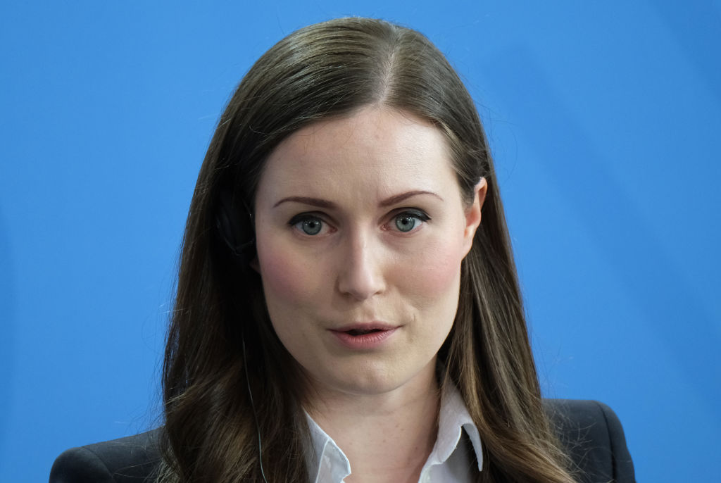 New Finnish Prime Minister Sanna Marin Meets With Angela Merkel