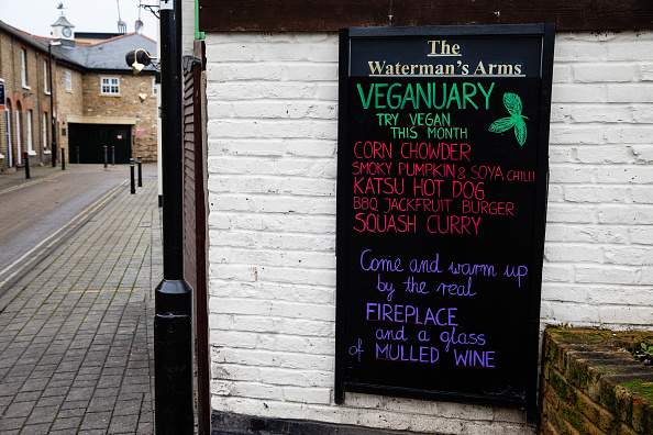 Veganuary Pub Menu Eton