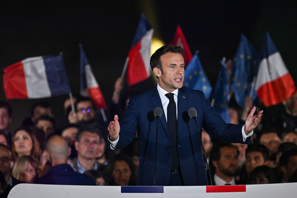 Emmanuel Macron beat Marine Le Pen to the Presidency again over the weekend. (Photo by Jeff J Mitchell/Getty Images)