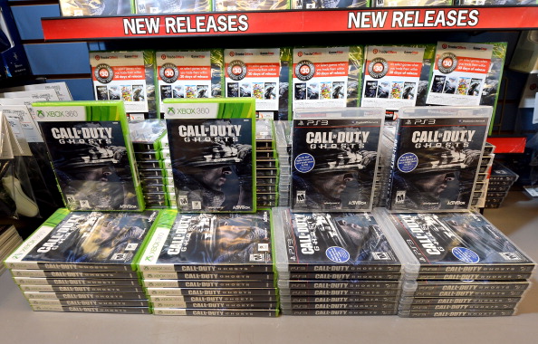 Copies of "Call of Duty: Ghosts".  (Photo by Ethan Miller/Getty Images)