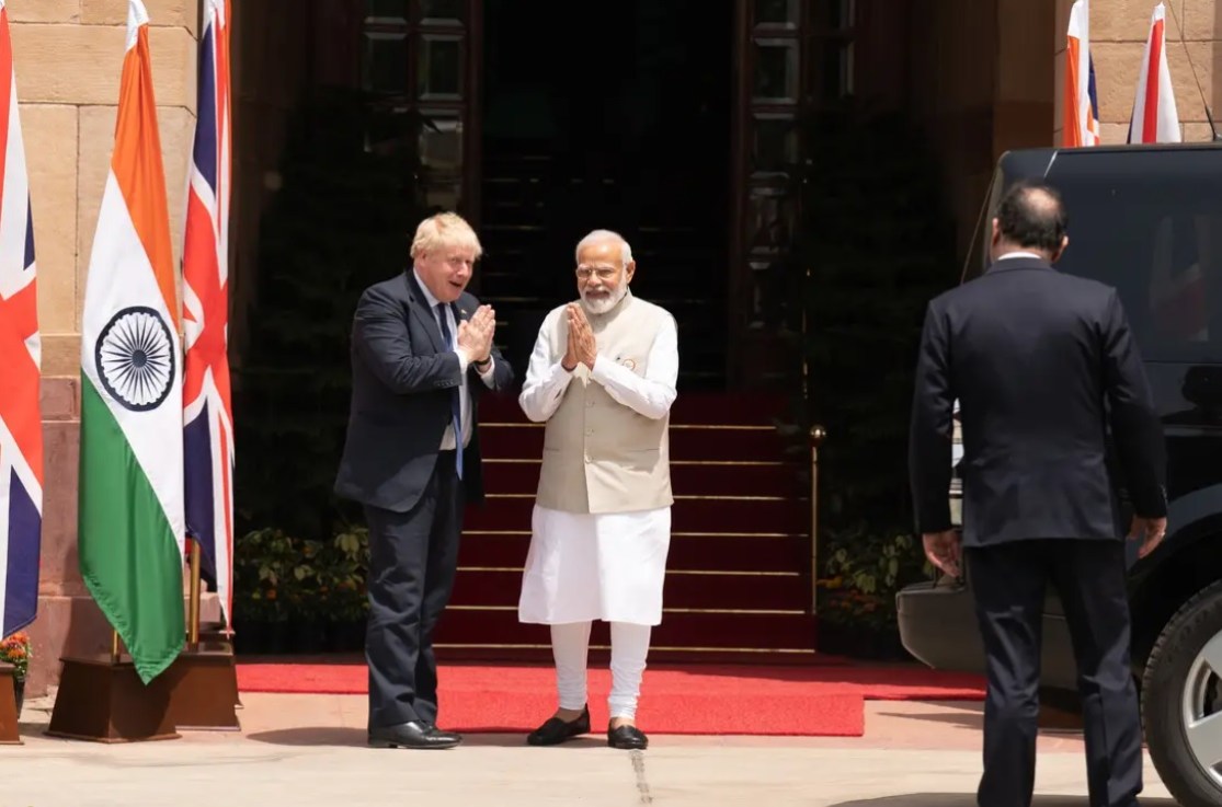 Johnson and Modi earlier today