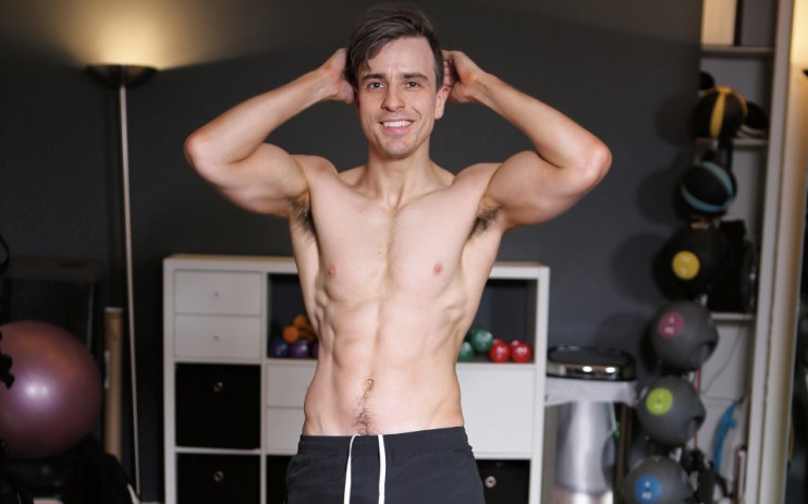 Steve Dinneen after 12 weeks of EMS (electro muscle stimulation)