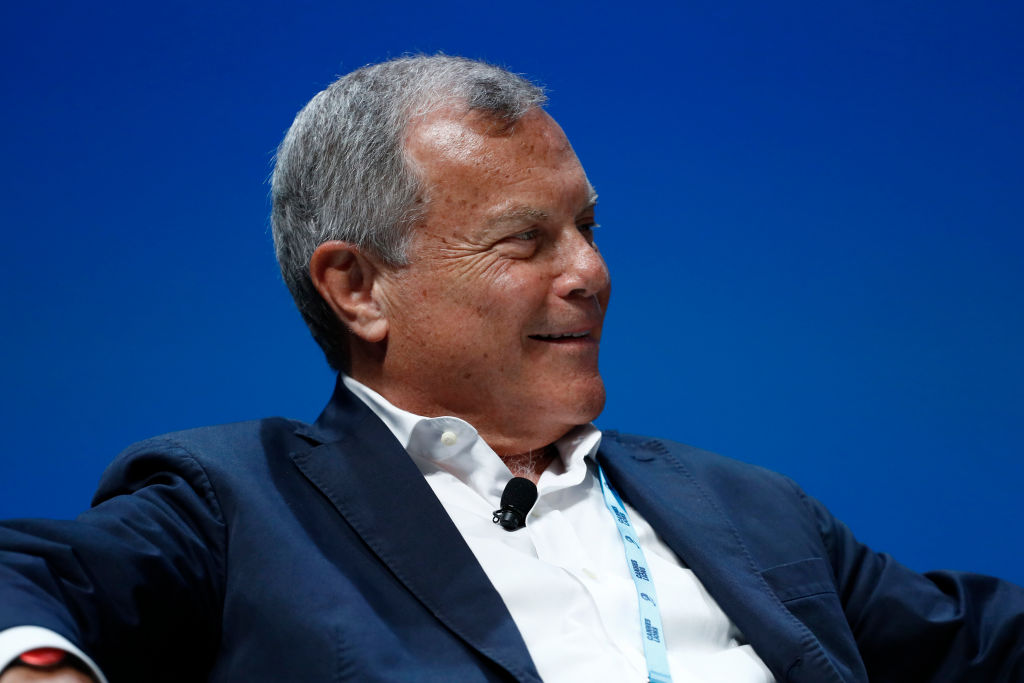 CANNES, FRANCE - JUNE 22:  Martin Sorrell speaks onstage  during the The Cannes Debate at the Cannes Lions Festival on June 22, 2018 in Cannes, France.  (Photo by John Phillips/Getty Images)