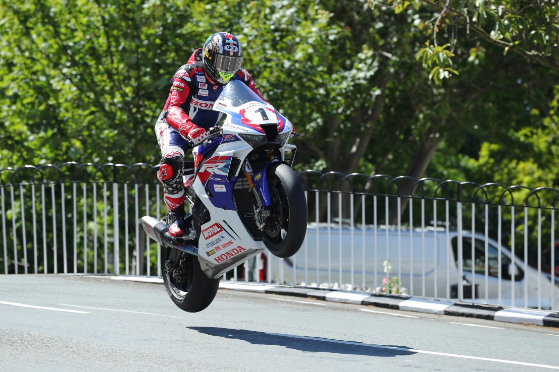 John McGuinness will compete in this year's Isle of Man event at 50 years old. Credit: Pacemaker Press / Monster Energy