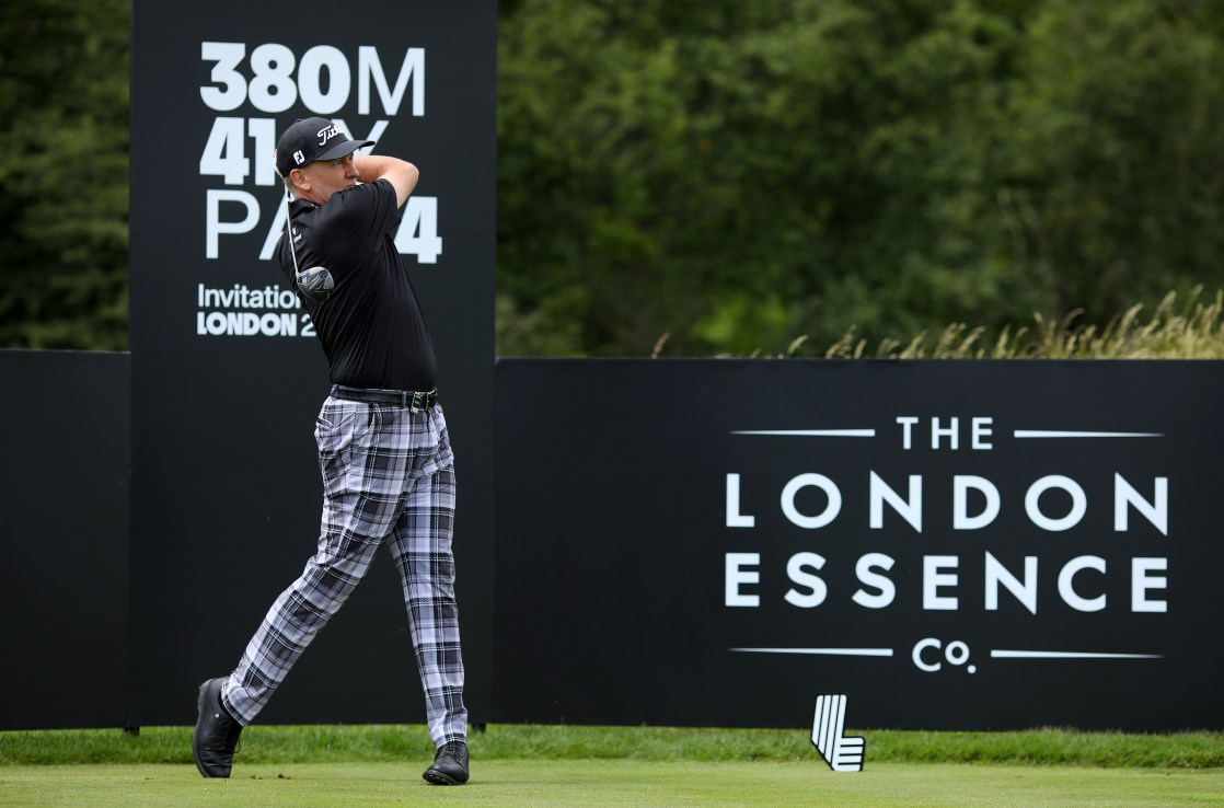 Ian Poulter takes part in the inaugural LIV Golf Invitational tomorrow as one of 12 team captains.  (Photo by Charlie Crowhurst/LIV Golf/Getty Images)