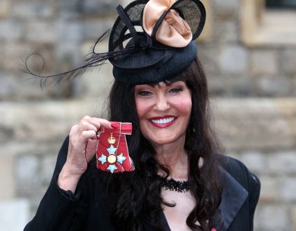  Hilary Devey received a CBE for Transport Industry and Charities at Windsor Castle in 2013.  (Photo by Steve Parsons - WPA Pool/Getty)