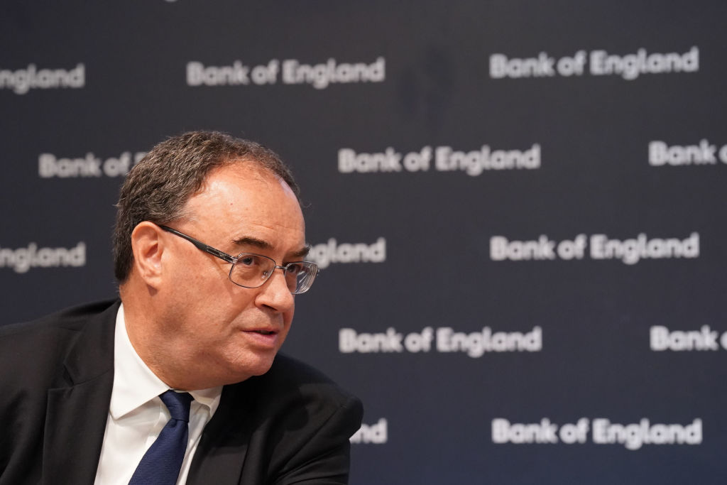 LONDON, ENGLAND - JULY 05: Governor of the Bank of England, Andrew Bailey, attends the Bank of England's financial stability report press conference at Bank Of England on July 5, 2022 in London, England. (Photo by Stefan Rousseau - WPA Pool/Getty Images)