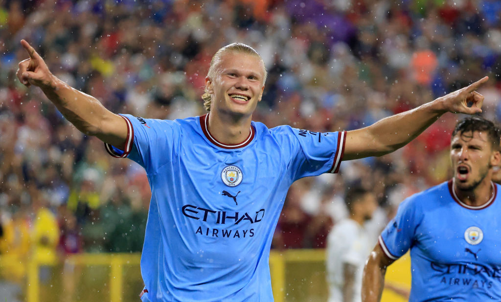 Erling Haaland could feature for Manchester City in the Community Shield on Saturday
