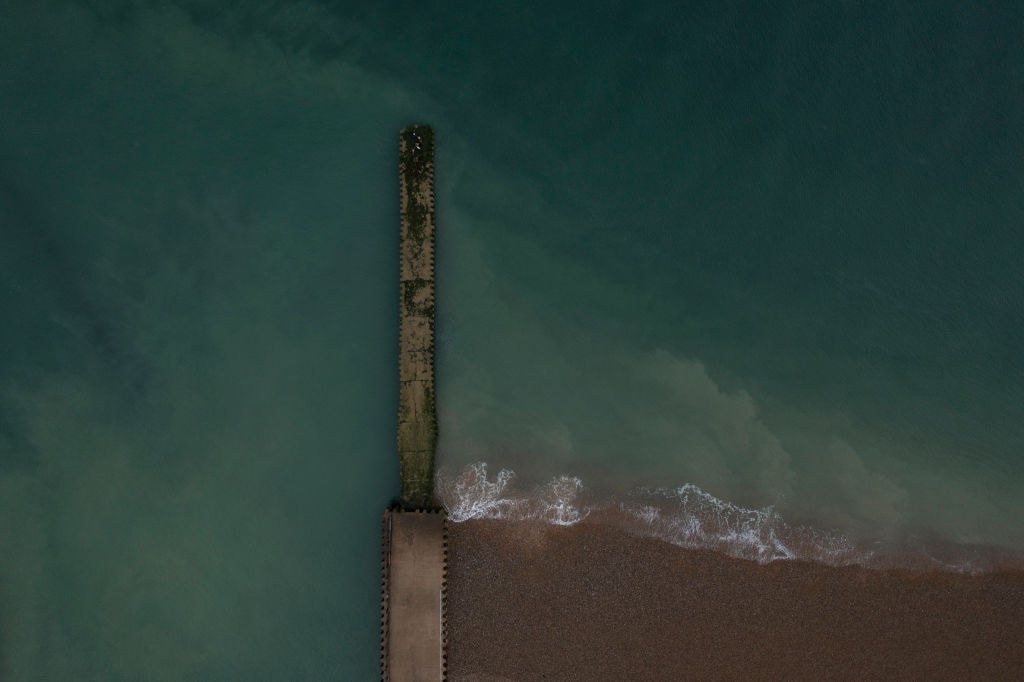 A jetty beneath which raw sewage had been reportedly been discharged after heavy rain in Seaford, England. (Photo by Dan Kitwood/Getty Images)