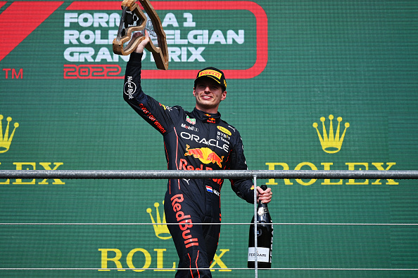 Verstappen won in Belgium to close in on a second consecutive F1 title.