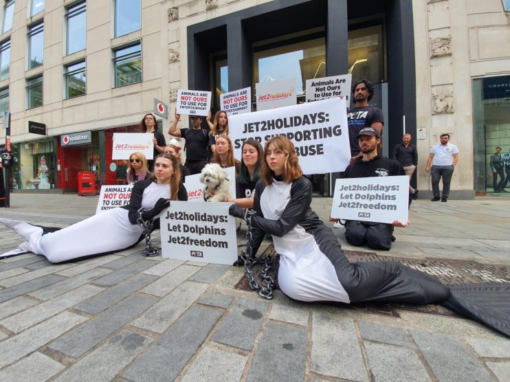 PETA has become a shareholder in Jet2 to end the promotion of marine parks.