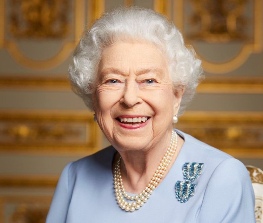 Portrait of Her Majesty the Queen shared by the Royal Family 