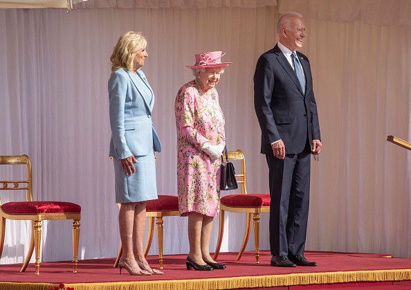 The Queen met 13 US Presidents, including Joe Biden most recently. (Photo by Richard Pohle-WPA Pool/Getty Images)