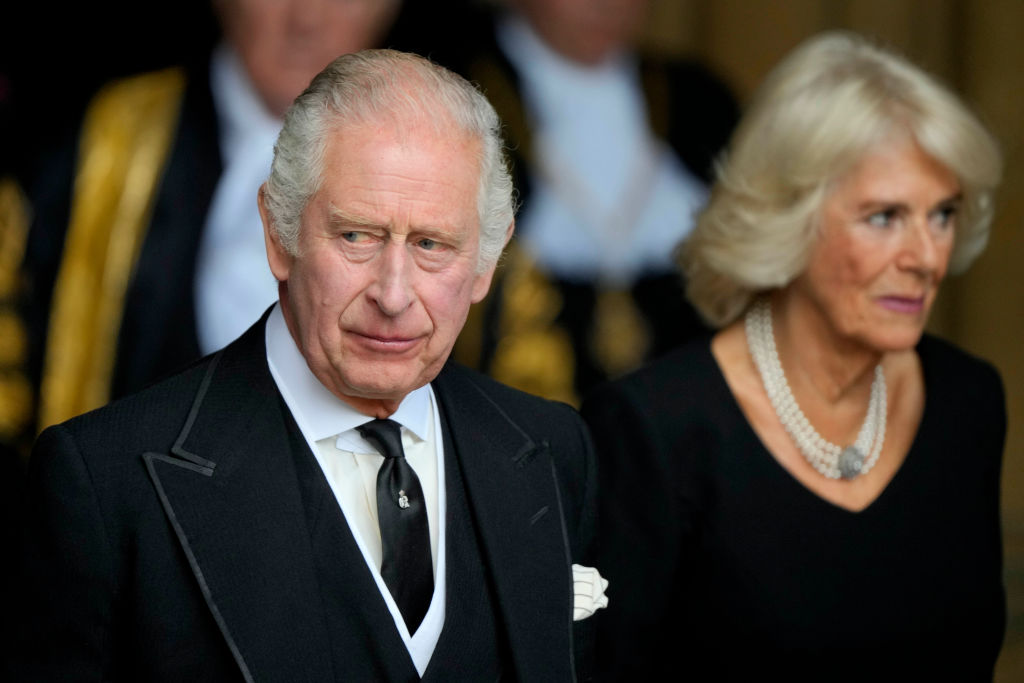King Charles III in the Houses of Parliament. (Photo by Markus Schreiber - WPA Pool/Getty Images)