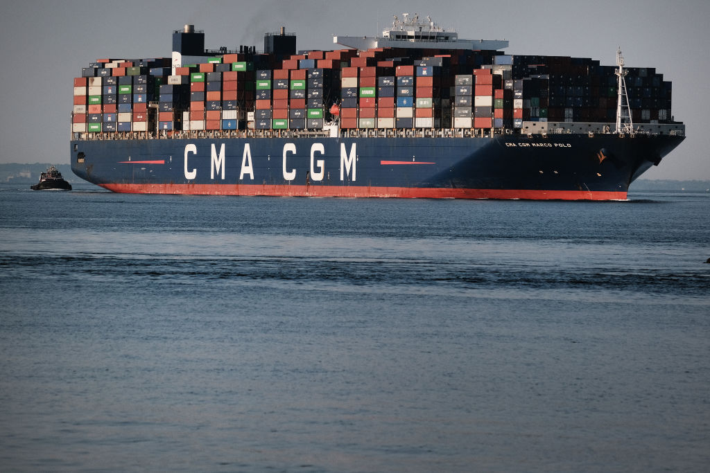 CMA CGM has announced the creation of a $1.5bn (£1.3bn) energy fund to accelerate its transition to net-zero. (Photo by Spencer Platt/Getty Images)