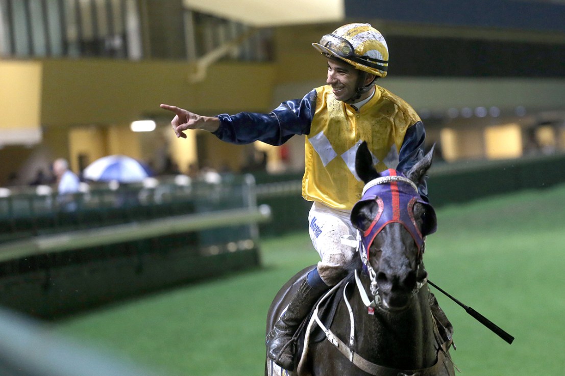 Joao Moreira is looking for a first winner this season on his return to Happy Valley