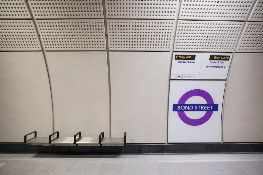Bond Street's Elizabeth line station platform