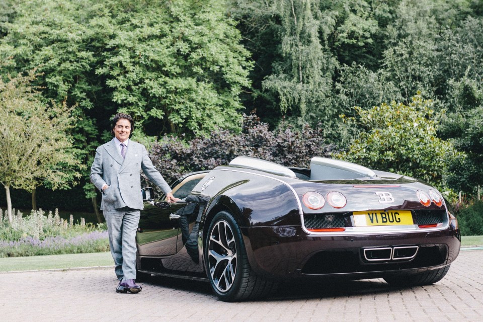 Mr Kohli next to his Bugatti Veyron Grand Sport Vitesse 