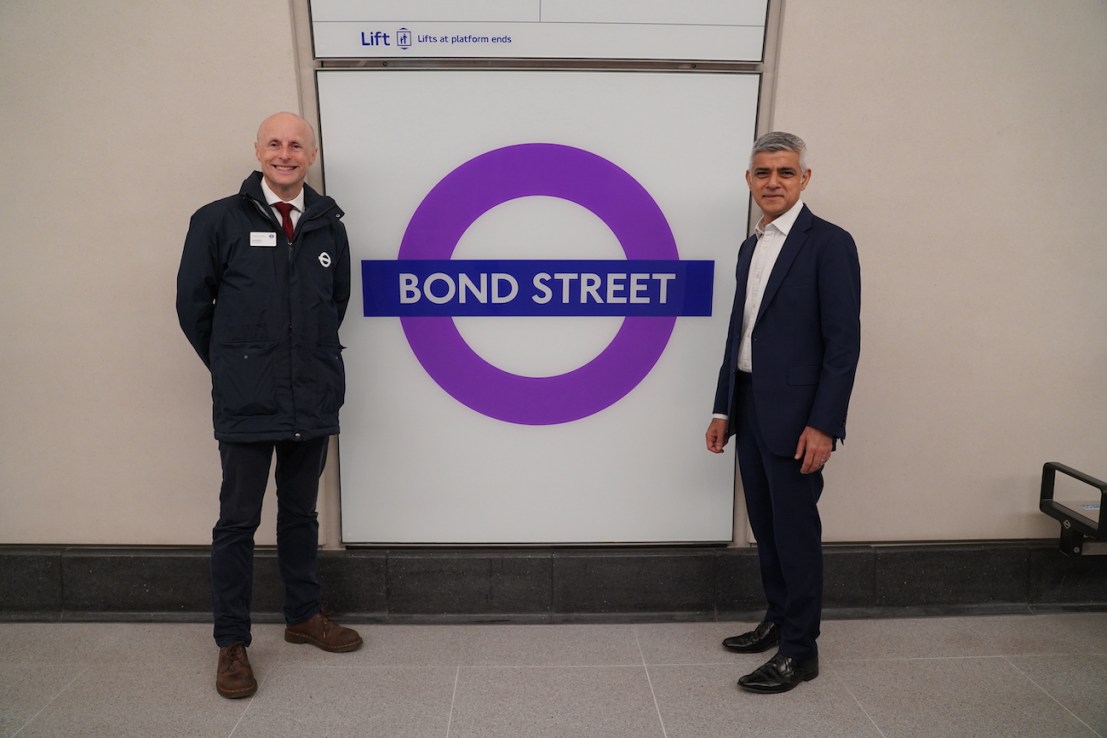 Bond Street Station's formal opening with Sadiq Khan and Andy Byford 