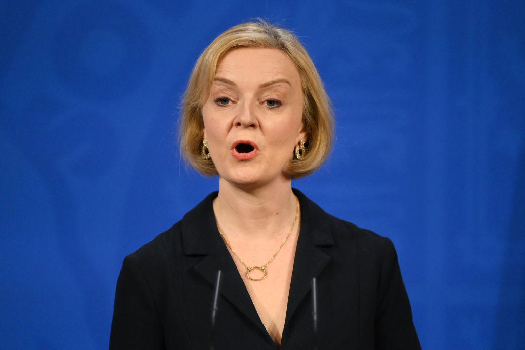 Prime Minister Liz Truss holds a press conference  (Photo by Daniel Leal-WPA Pool/Getty Images)