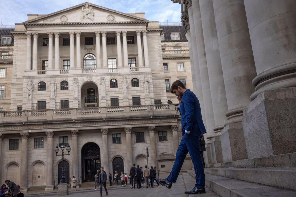 Turmoil in UK gilt markets since the government’s mini budget threatened to trigger “an excessive and sudden tightening of financing conditions for the UK real economy,” the Bank warned in its financial policy committee report (Photo by Dan Kitwood/Getty Images)